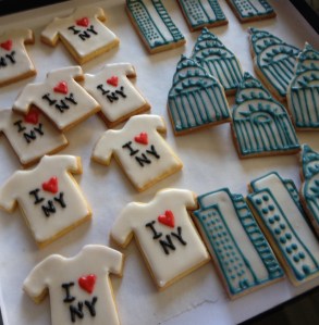 New York Theme Sugar Cookies